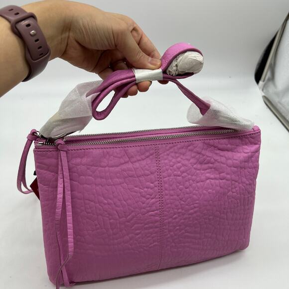 Vince Camuto Leather Livy Shoulder Bag Arresting Pink - Picture 2 of 16